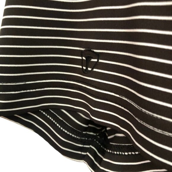 Pro Tour Polo Style Golf Shirt Size XXL Black and White Stripe EUC - Picture 4 of 8
